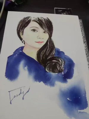 自己的水彩人物手绘