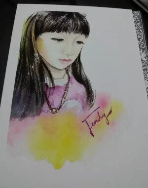 自己的水彩人物手绘