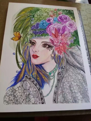 自己的人物水彩手绘