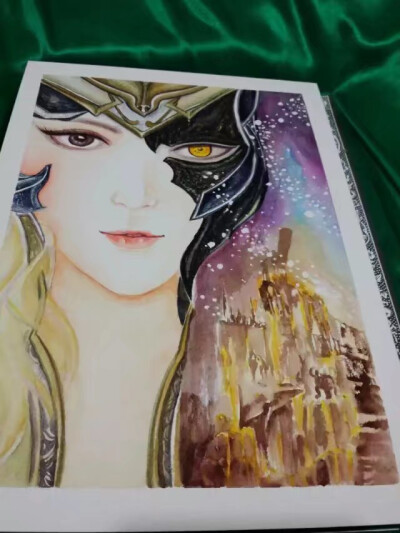 自己的人物水彩手绘