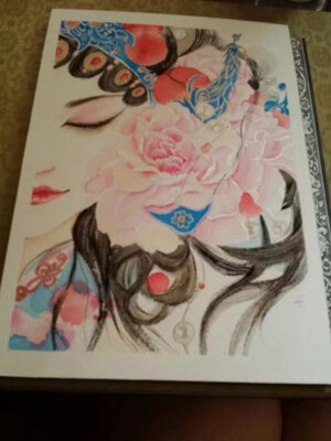 自己的人物水彩手绘