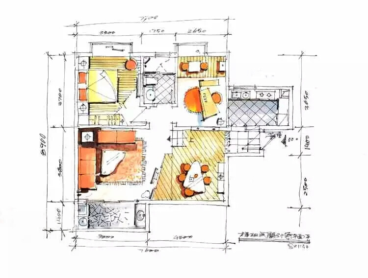 手绘室内设计