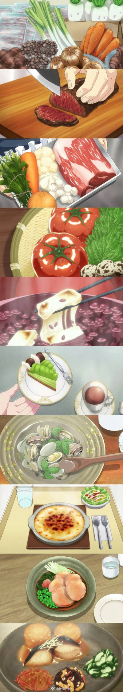 晚安啦 超喜欢这种动漫美食～