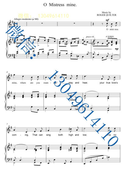OMistressmine【原调-G】3页-五线谱正谱