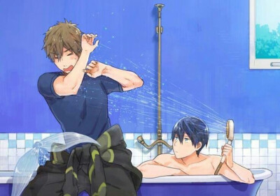 free!男子游泳部