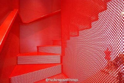 Hanging Red Stairs For A Home In London ​