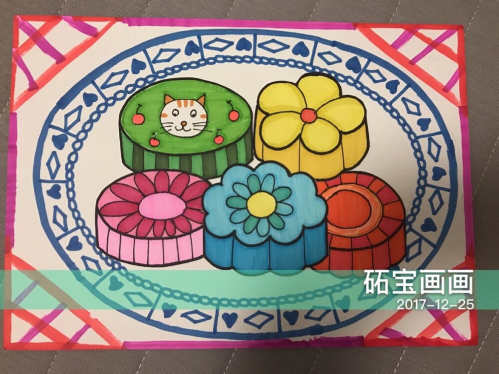 中秋节儿童画