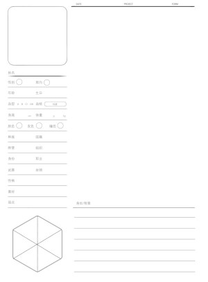 人设表格/孩厨必备/oc/制作者陆景和/来自QQ空间/人设表/形态表/背部细节表/情绪表