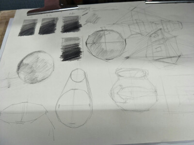 素描完全不会-_-从头来，在准备教资的日子里忙里偷闲