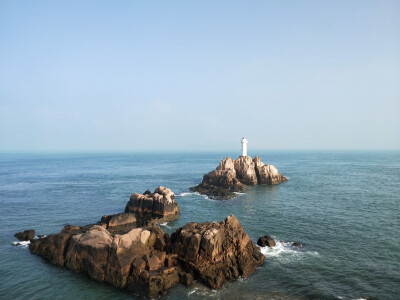 实拍 大舟山 大海 东极岛 蓝天 白云 落日 岛屿 天空 