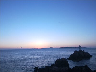 实拍 大舟山 东极岛 海岛 岛屿 蓝天 落日 朝霞 天空 蓝色