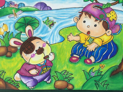 油画棒画