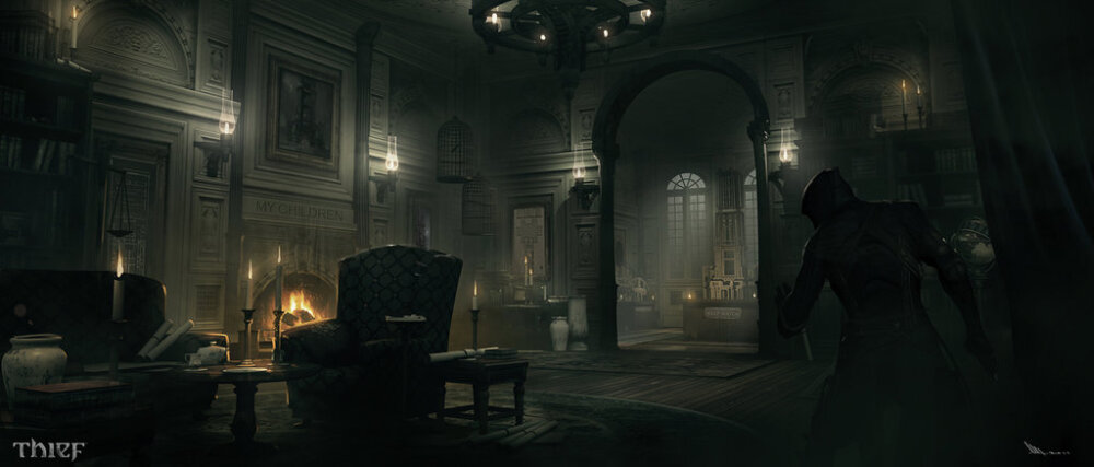 Thief - Architect Mansion Llivingroom by MatLatArt