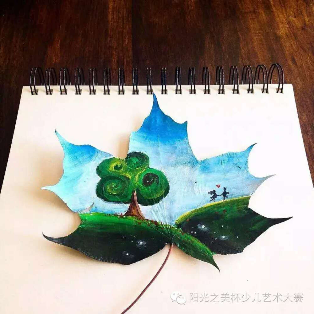 树叶画