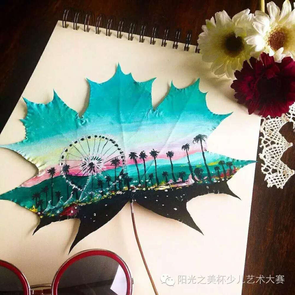 树叶画