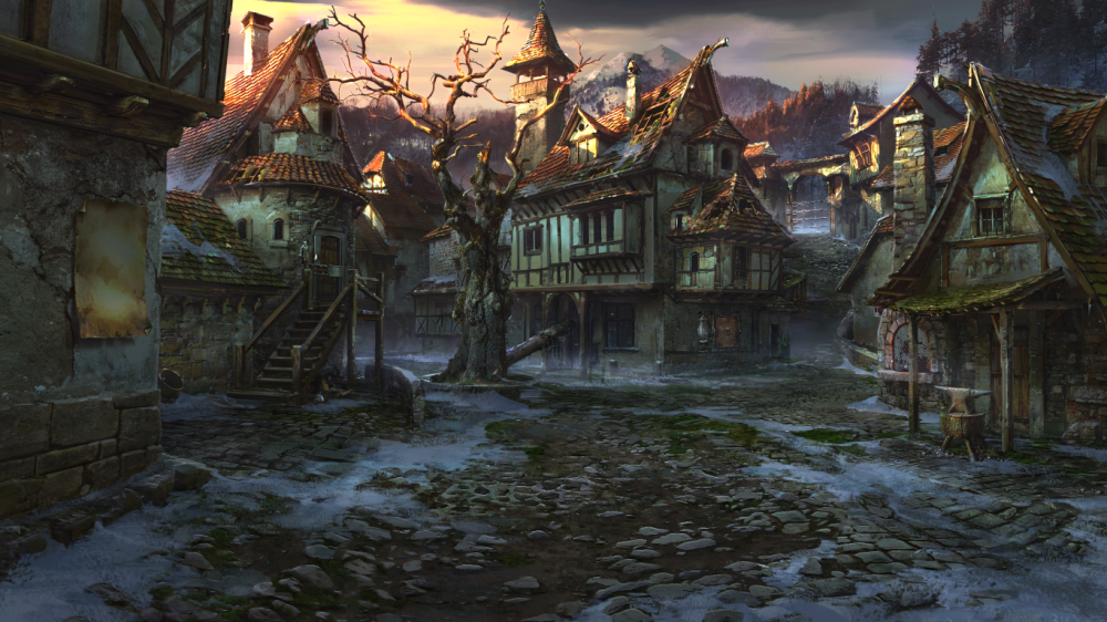 village square by VityaR83