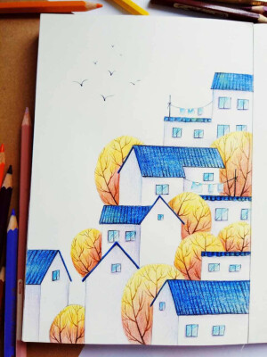 彩铅画