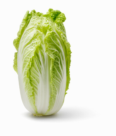 影棚拍摄,蔬菜,生食,有机食品,摄影_142765662_Chinese cabbage on white background_创意图片_Getty Images China