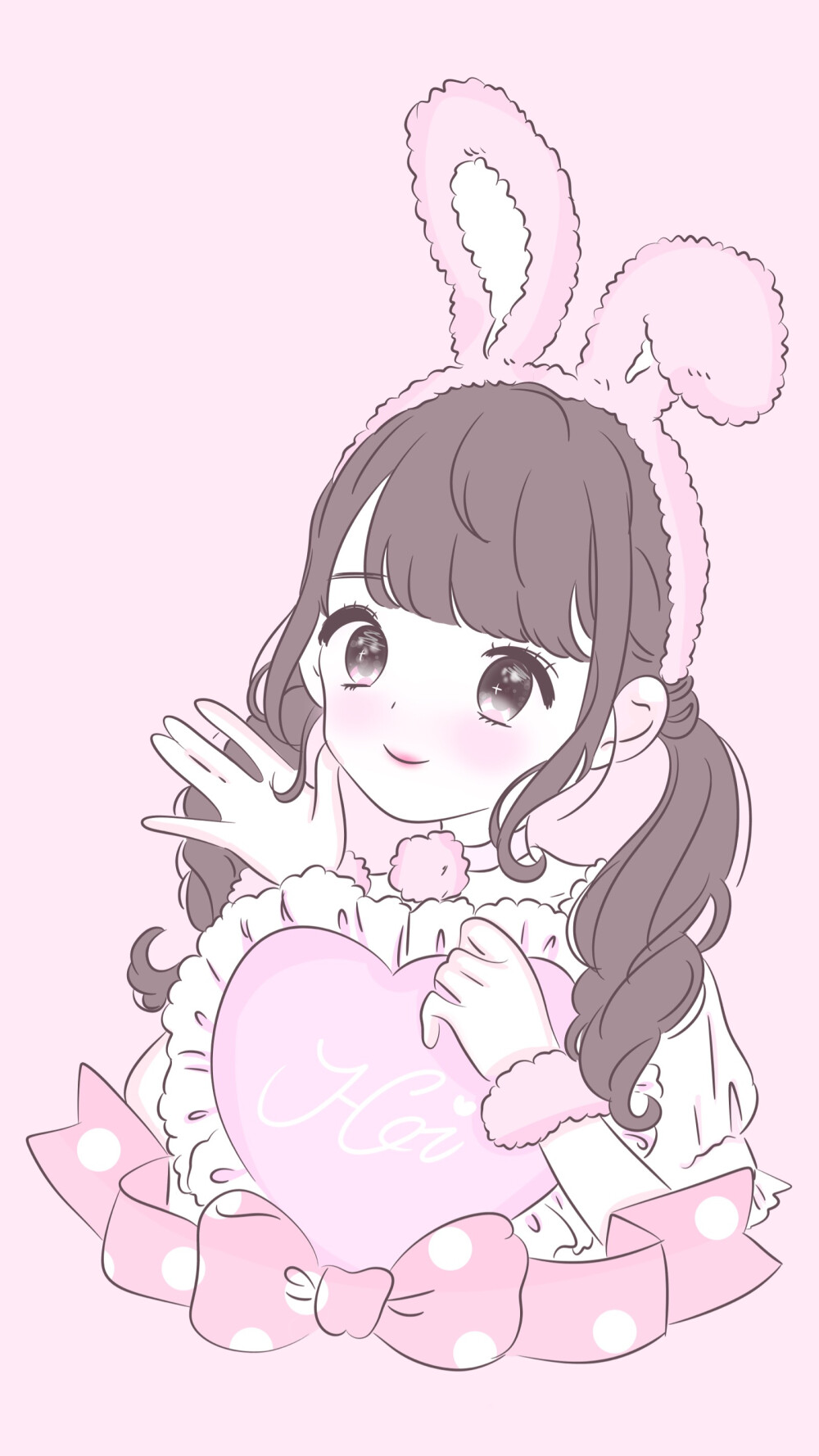 自描可爱壁纸