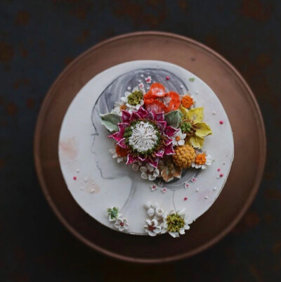 韩式裱花蛋糕 来源于网络