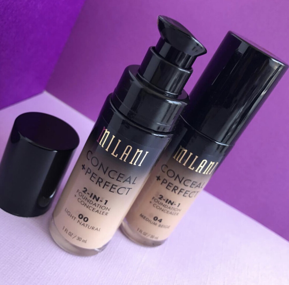 【拍下优惠】Milani 2in1遮瑕粉底液 防水粉底＋遮瑕膏 30ml 00色