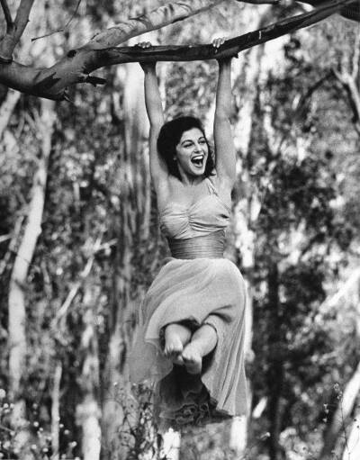 Pier Angeli photographed by Allan Grant, 1954.