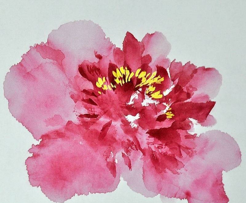 “ 国画牡丹 · 步骤教程示范 … ” ​
cr：@中国书画诗词院