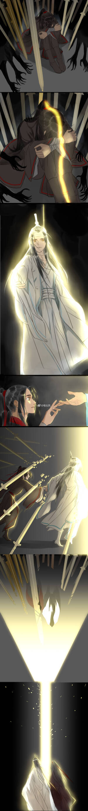你是我暗无天日生命中的光  画师:牧北风