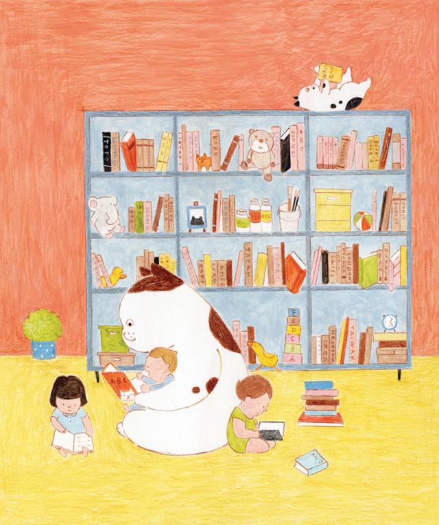 猫咪与baby 萌插画 台湾插画家陈又凌作品