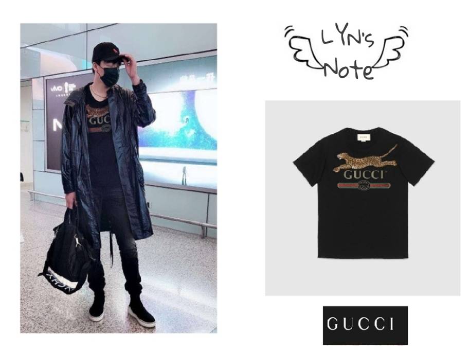 摩登兄弟刘宇宁的时尚笔记
20180921义乌✈️沈阳
T恤｜GUCCI／古驰
帽子｜KEIOS UNDER THE VEIL
裤子｜YSL
包｜GIVENCHY／纪梵希PANDORA邮差包
鞋｜GIVENCHY／纪梵希黑白运动袜子高帮鞋