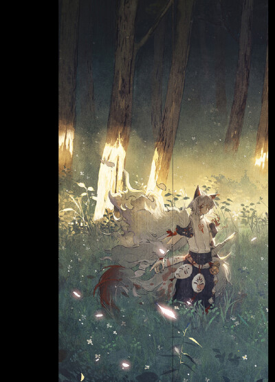 【山林相遇】#阴阳师手游# #阴阳师周年庆# ​​​​