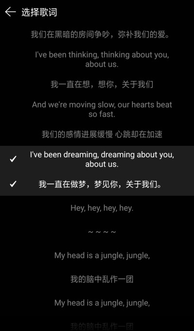 《Jungle》
你我之间 像是相遇后 走入丛林
便再不相见
只是知道彼此还存在罢了