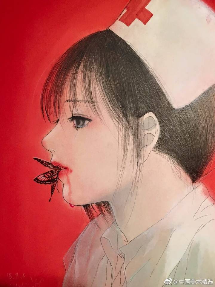 細川成美(Narumi Hosokawa) 红系 美术 插画