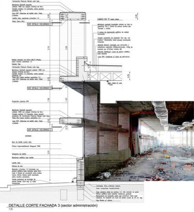 构造图通常以剖面的形式表现建筑物的构造原理方法，结合ps将室内场景和建筑细部构造结合起来，使设计更有说服力。 ​