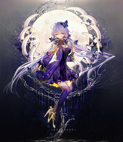 VOCALOID 星尘 绘师：白祈QSR（p id=7631951） 本作品id=70906873