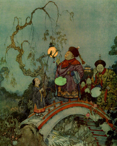 法国画家埃德蒙·杜拉克(Edmund Dulac)插图绘画作品 | artpassions.net/dulac/dulac ​