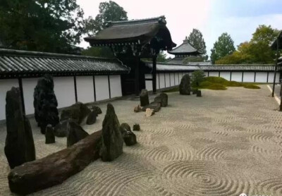 日本枯山水 东福寺方丈庭园