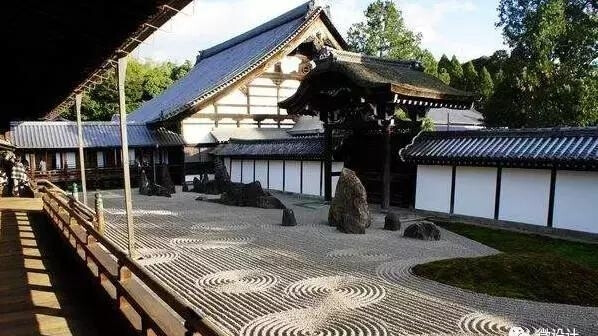 日本枯山水 东福寺方丈庭园