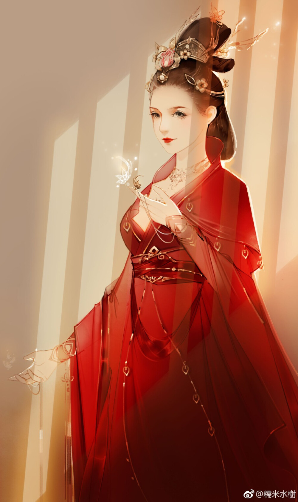 古风美人 画师糯米水榭