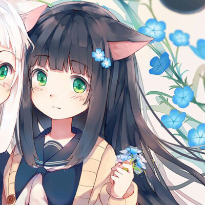 闺蜜头像 百合头像