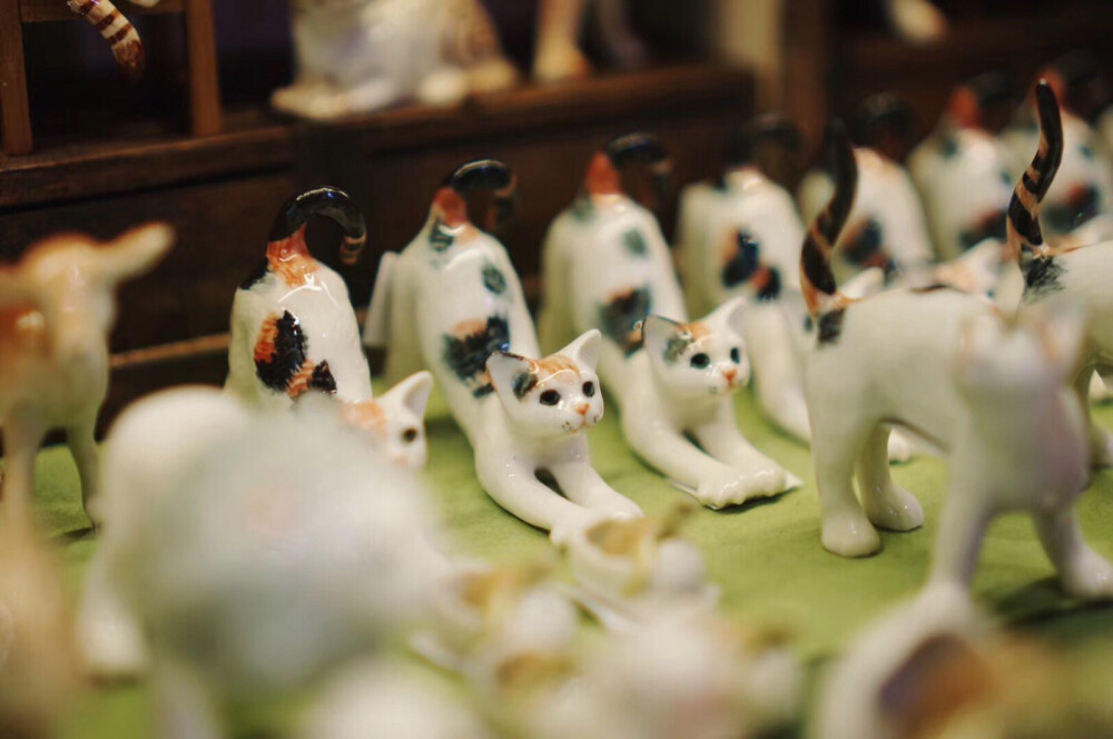 泰国精绘陶瓷小动物 时光花田