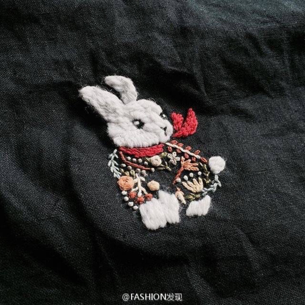 可愛的動物刺繡 ​