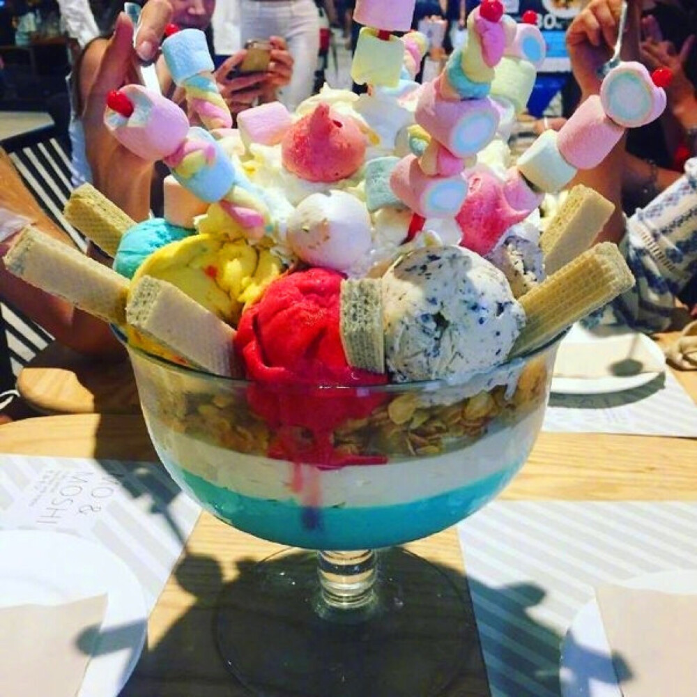 は蛋｜泰国Mo&Moshi冰淇淋店的超级巨盆冰