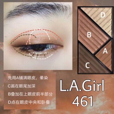 LAgirl461单眼皮日常眼妆