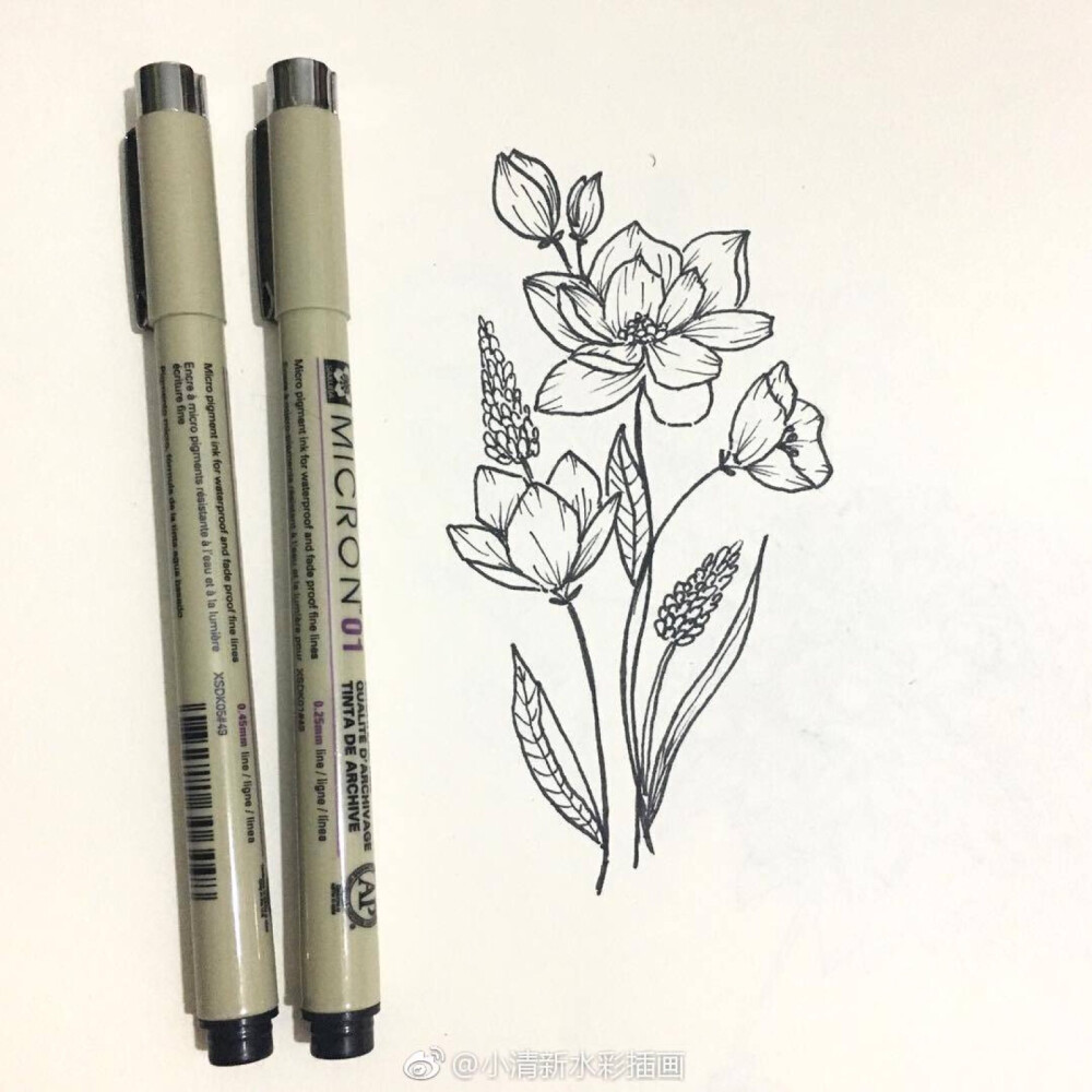 黑白线描画insshukufuku67676767