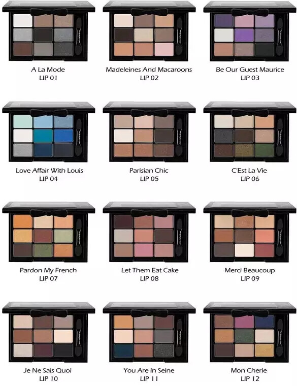 NYX Love In Paris Eye Shadow 9色眼影盘