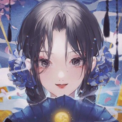 手绘插画闺头女头