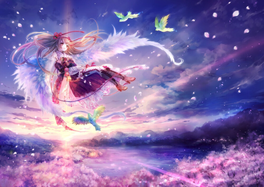 p站二次元插画手绘动漫唯美意境