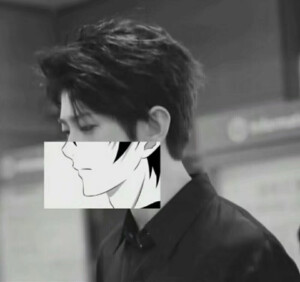 蔡徐坤精致的漫画脸！！