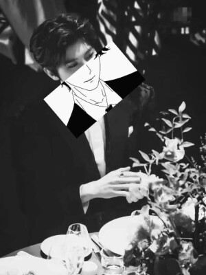 蔡徐坤精致的漫画脸！！